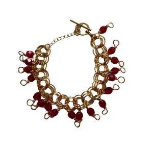 The Donna Bracelet in Ruby Red