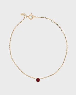 The Ruby Birthstone Bracelet