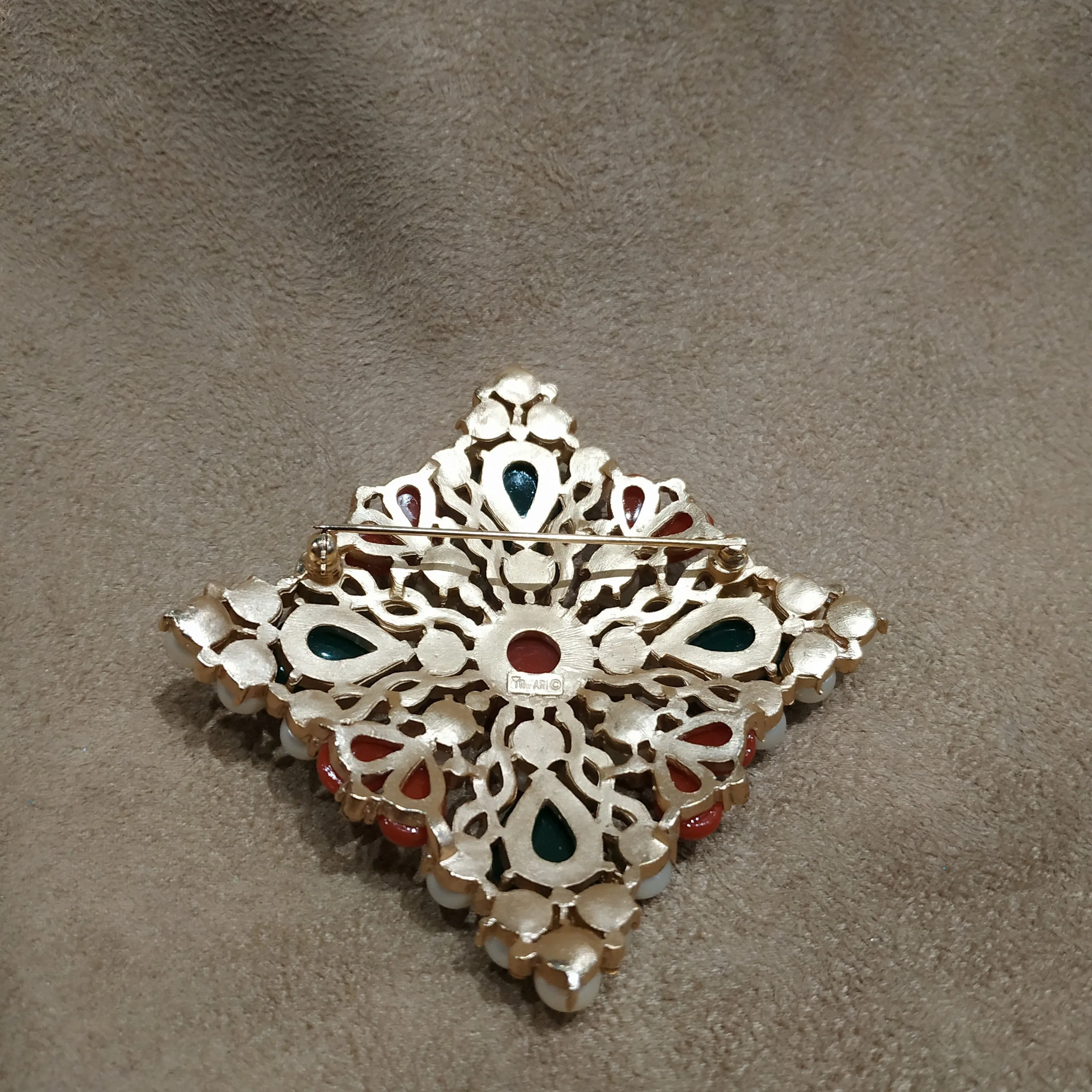 Trifari Kashmir Collection Brooch