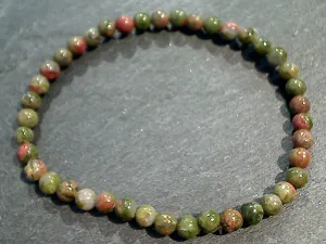 Unakite 4MM Stretch Bracelet