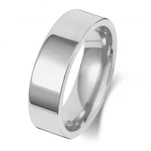 Wedding Band 18K Flat Court 6mm-1.8 Wedding  Ring WQ126WH