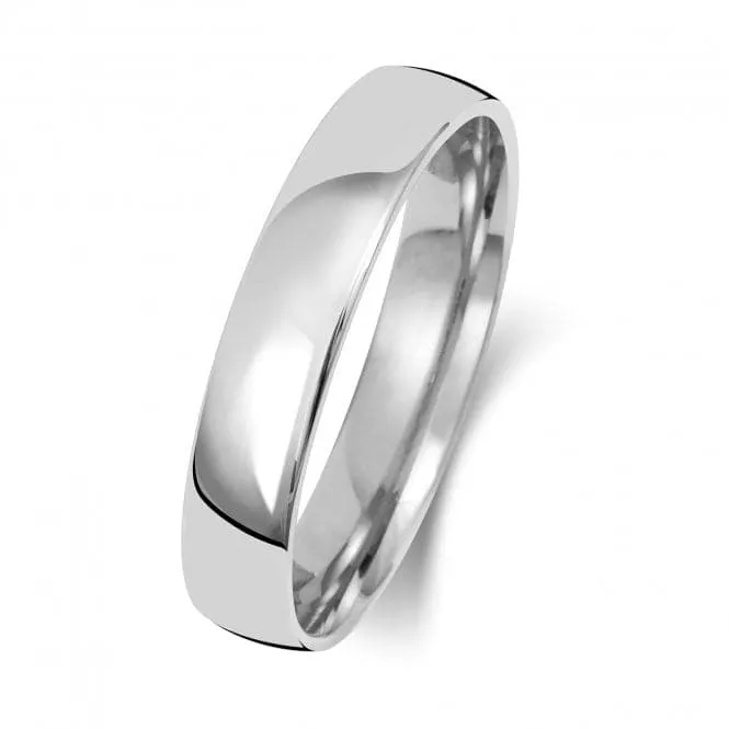 Wedding Band 9K Slight Court 4 mm-1.75 Wedding  Ring W114WH