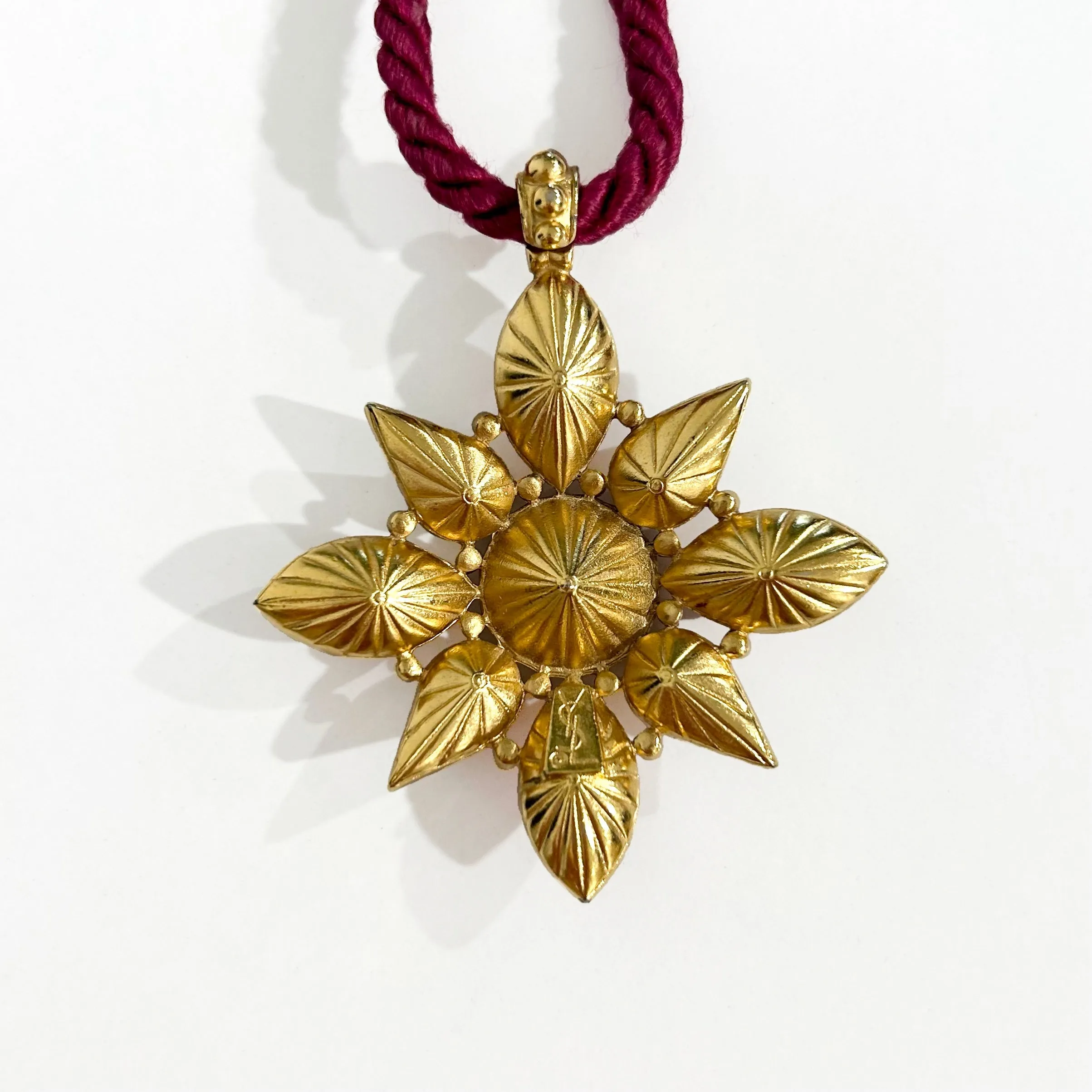 YSL Vintage Crystal Star Pendant