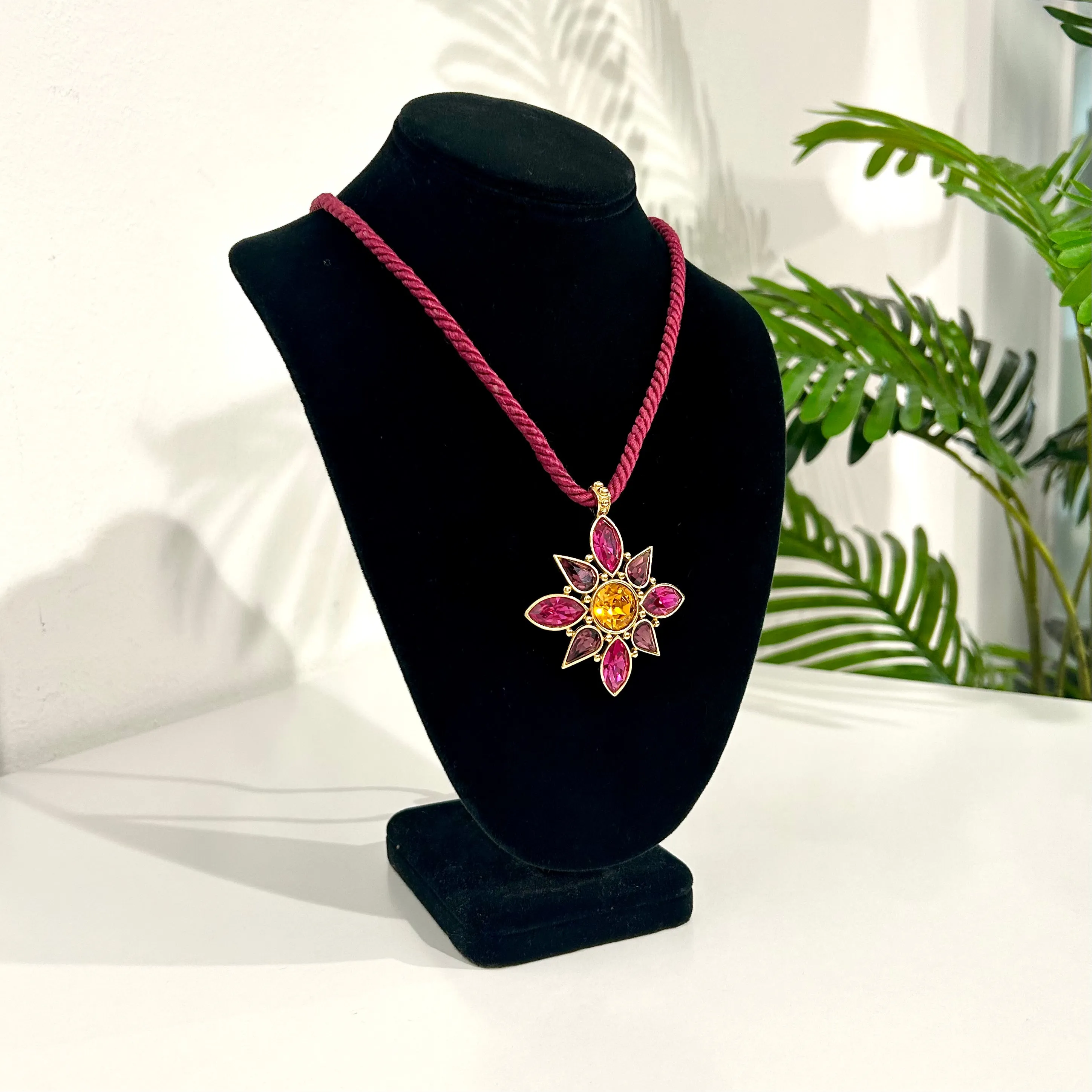 YSL Vintage Crystal Star Pendant