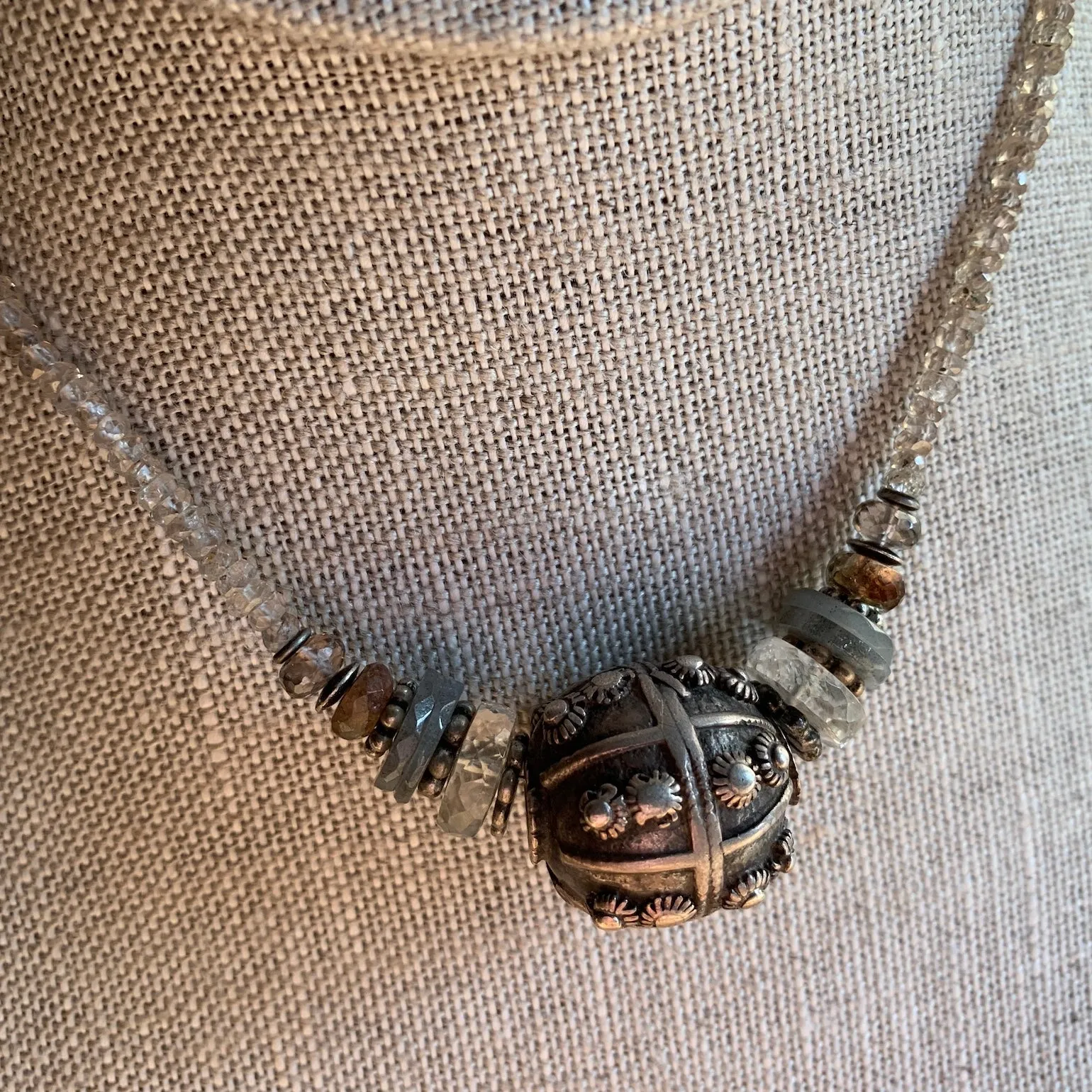 Zircon & Labradorite Necklace by Ruth